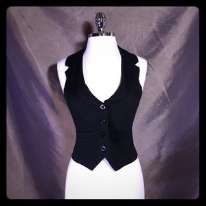 Ambiance apparel black halter vest